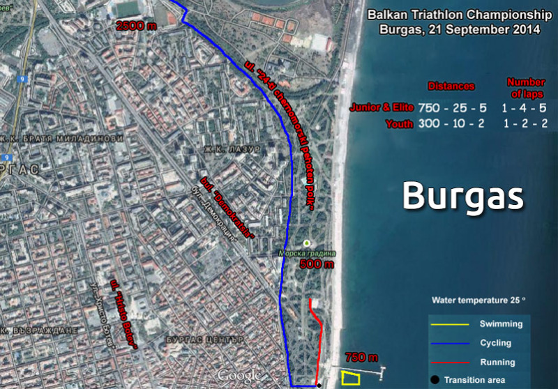 Burgas ETU Triathlon Balkan Championships 2014
